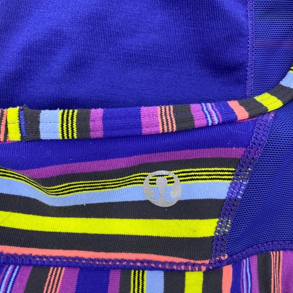 💕SALE💕 Lululemon Striped Purple Power Y Tank Top - Picture 3 of 7